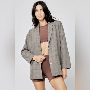 L*SPACE Revolve Nadia Plaid Blazer